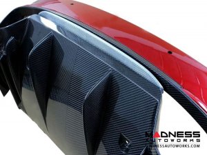 Alfa Romeo Giulia Rear Diffuser Lip - Carbon Fiber - Quadrifoglio Model